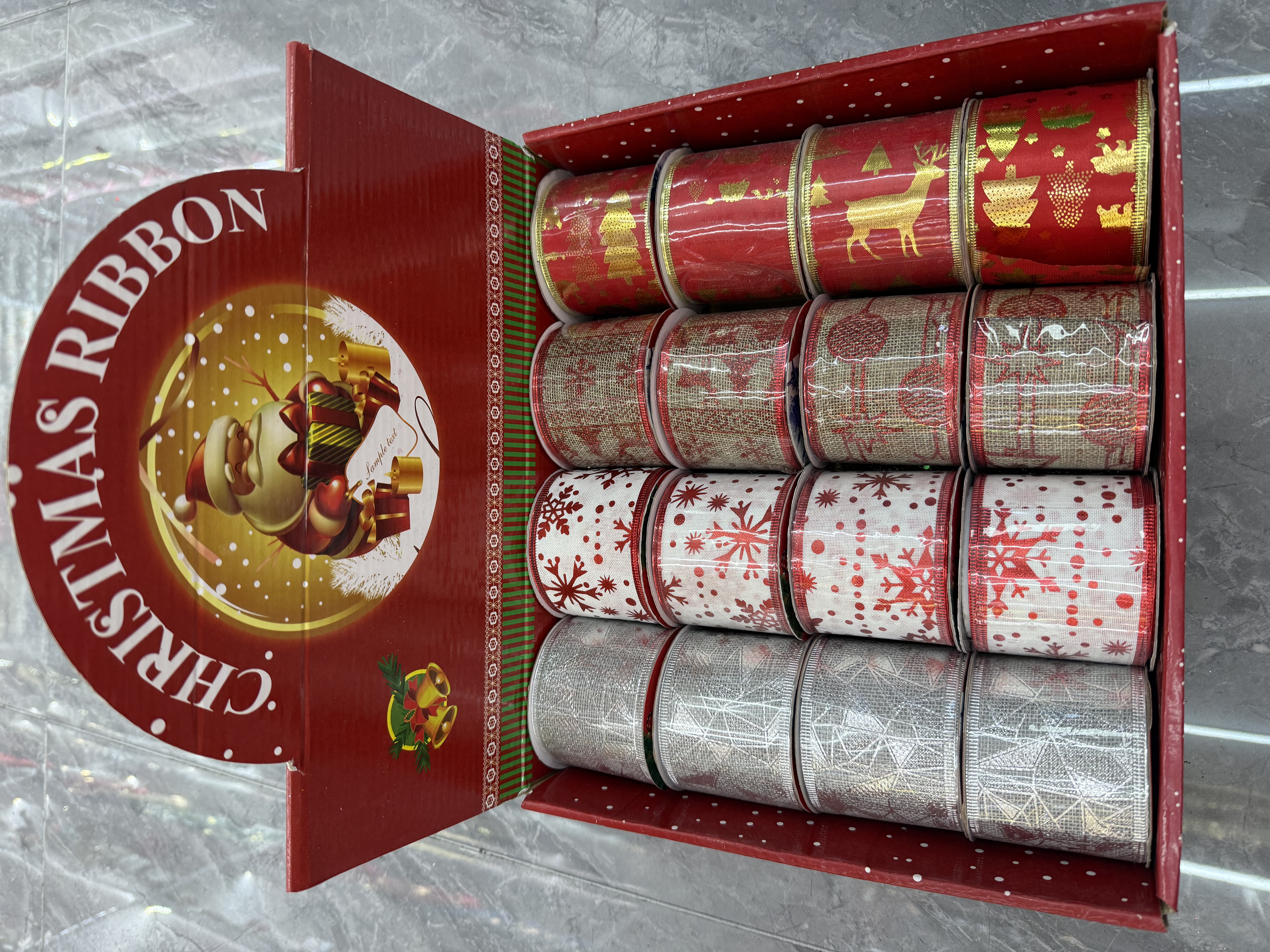 提花织带人字带装饰手工DIY服装配件高品质多色可选圣诞节丝带礼物包装圣诞树装饰