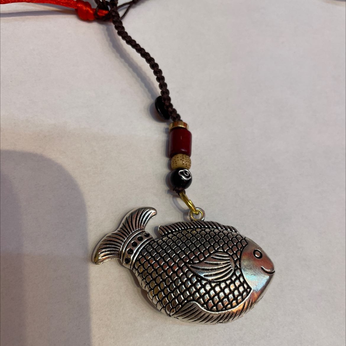 钥匙扣金属环钥匙扣女2024可爱仿古银色年年有余