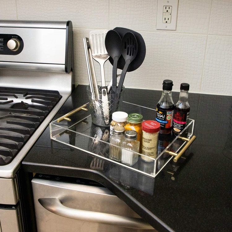 亚克力托盘宗教工艺品塑料镀金工艺品