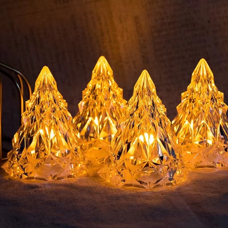 发光圣诞树摆件