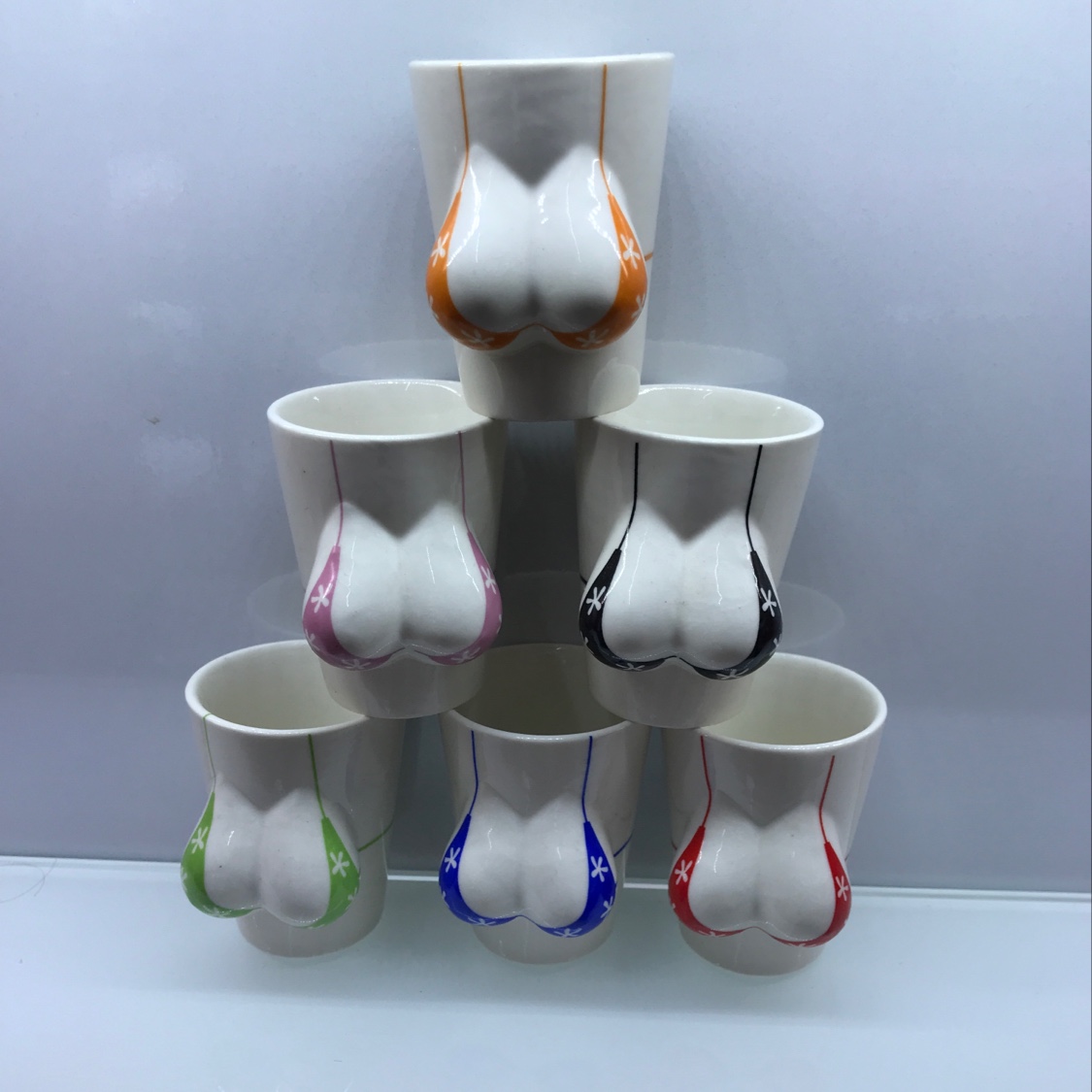 陶瓷花瓶红陶瓷马工艺品摆件陶瓷花装饰品家居摆设艺术品