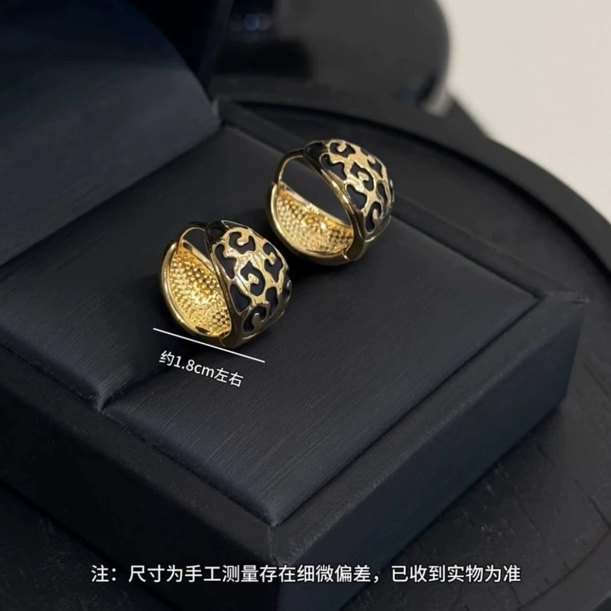 复古简约设计感豹纹耳环圆球耳扣气质时尚百搭高级耳环新款耳饰品饰品细节图