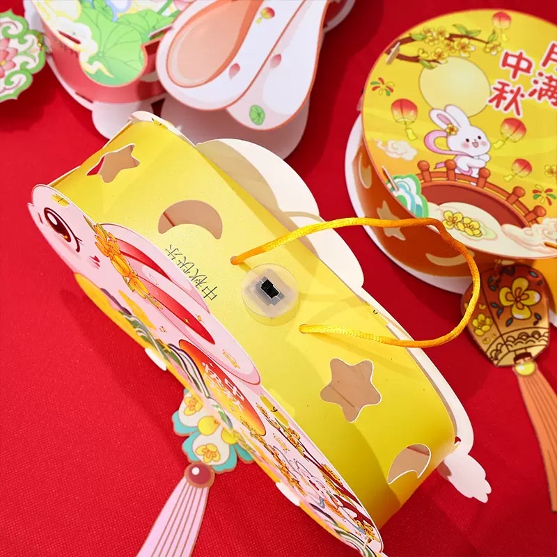 Handmade glowing rabbit lanterns for the Mid-Autumn Festival in 2025, children's hand-held ancient-style diy lanterns Application Scenario