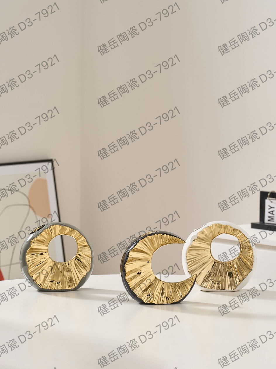 现代轻奢简约陶瓷，星月装饰摆件，5G太阳，4G月亮，陶瓷摆件，陶瓷工艺品，陶瓷花瓶，陶瓷碗，陶瓷盘详情图2