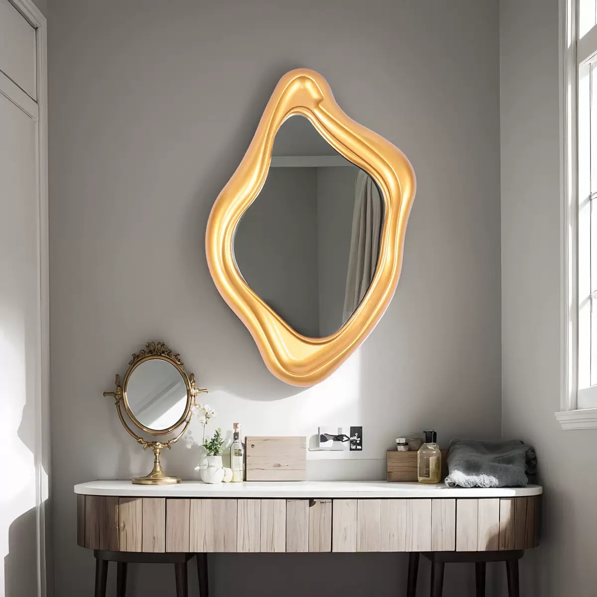 塑料镜子批发 浴室镜子 装饰镜子 墙饰镜子 镜子详情图10