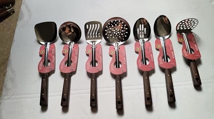 厨房用品硅胶炒菜勺厨房厨具耐高温不粘锅炒菜神器厨房必备厨具套装炒菜勺