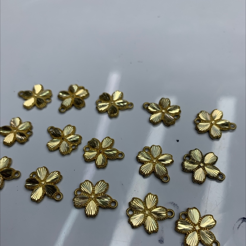 DIY铜配件太阳花系列手链项链配件车花小配件饰品配件配件捷克琉璃配件详情图3