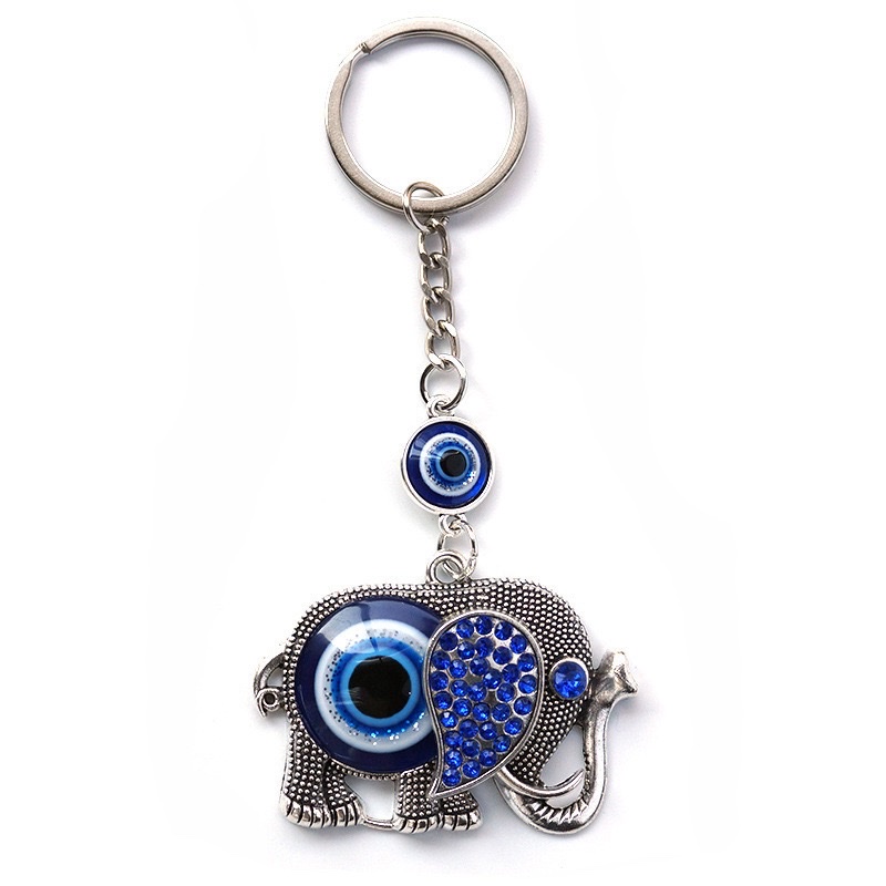 大象恶魔之眼蓝眼睛钥匙扣