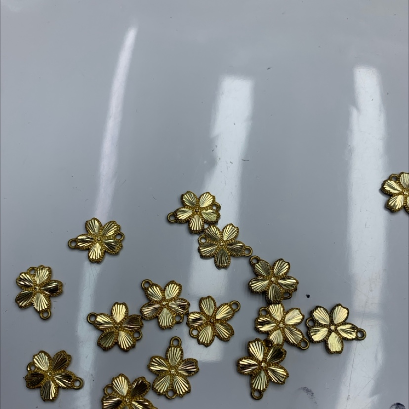 DIY铜配件太阳花系列手链项链配件车花小配件饰品配件配件捷克琉璃配件