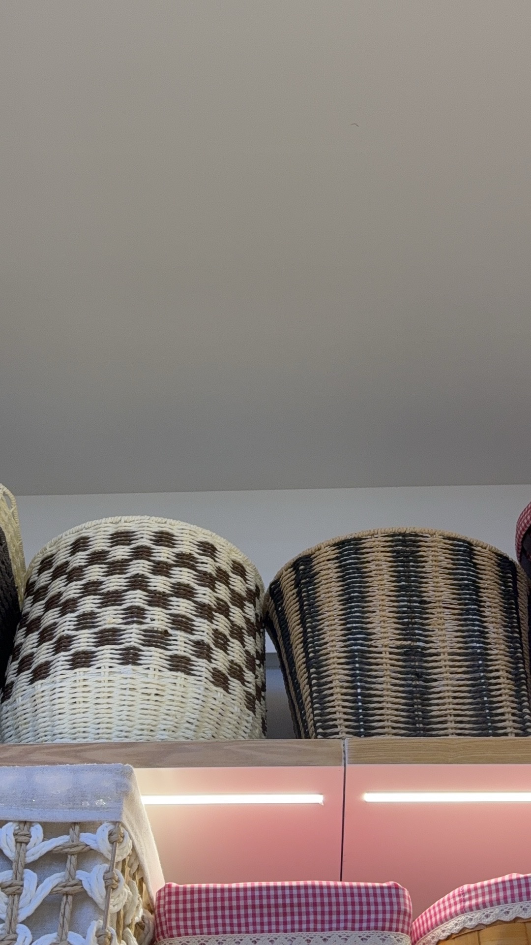 编织花篮儿童玩具柳编提篮欧洲工艺品手工编织篮子创意家居装饰纸绳收纳筐收纳篮编织垃圾桶详情图3