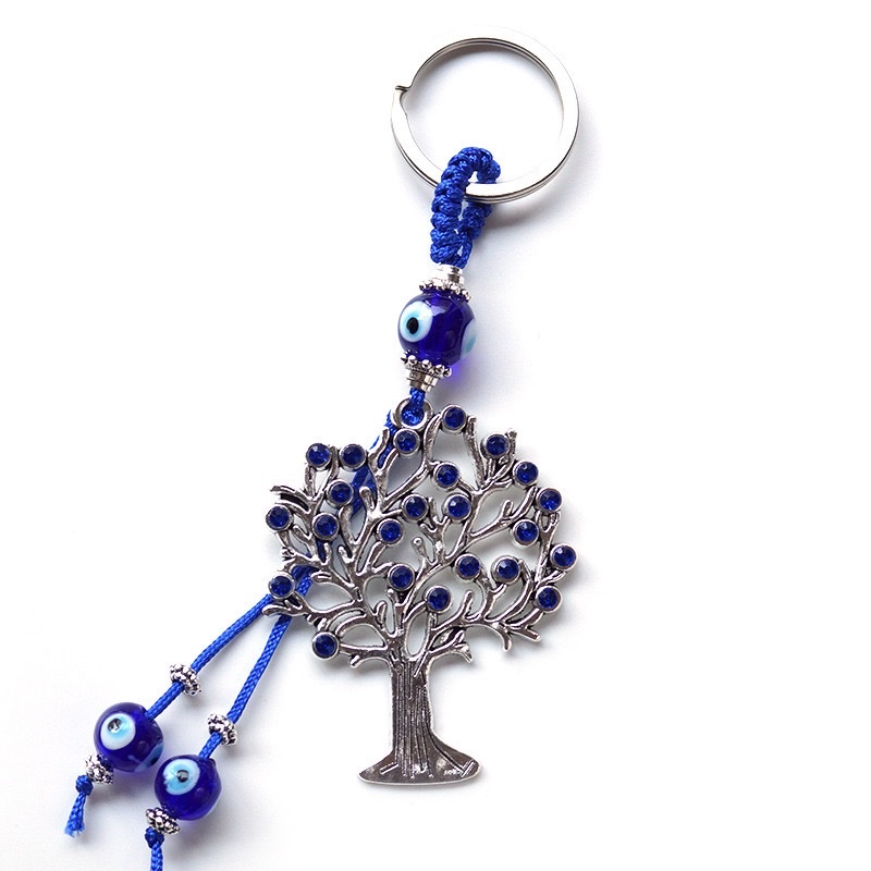 发财树生命树蓝眼睛恶魔之眼钥匙扣产品图