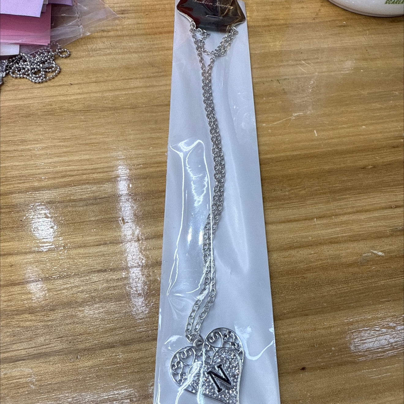 银饰锆石项链18k金饰品珍珠项链时尚百搭女款优雅气质首饰礼物