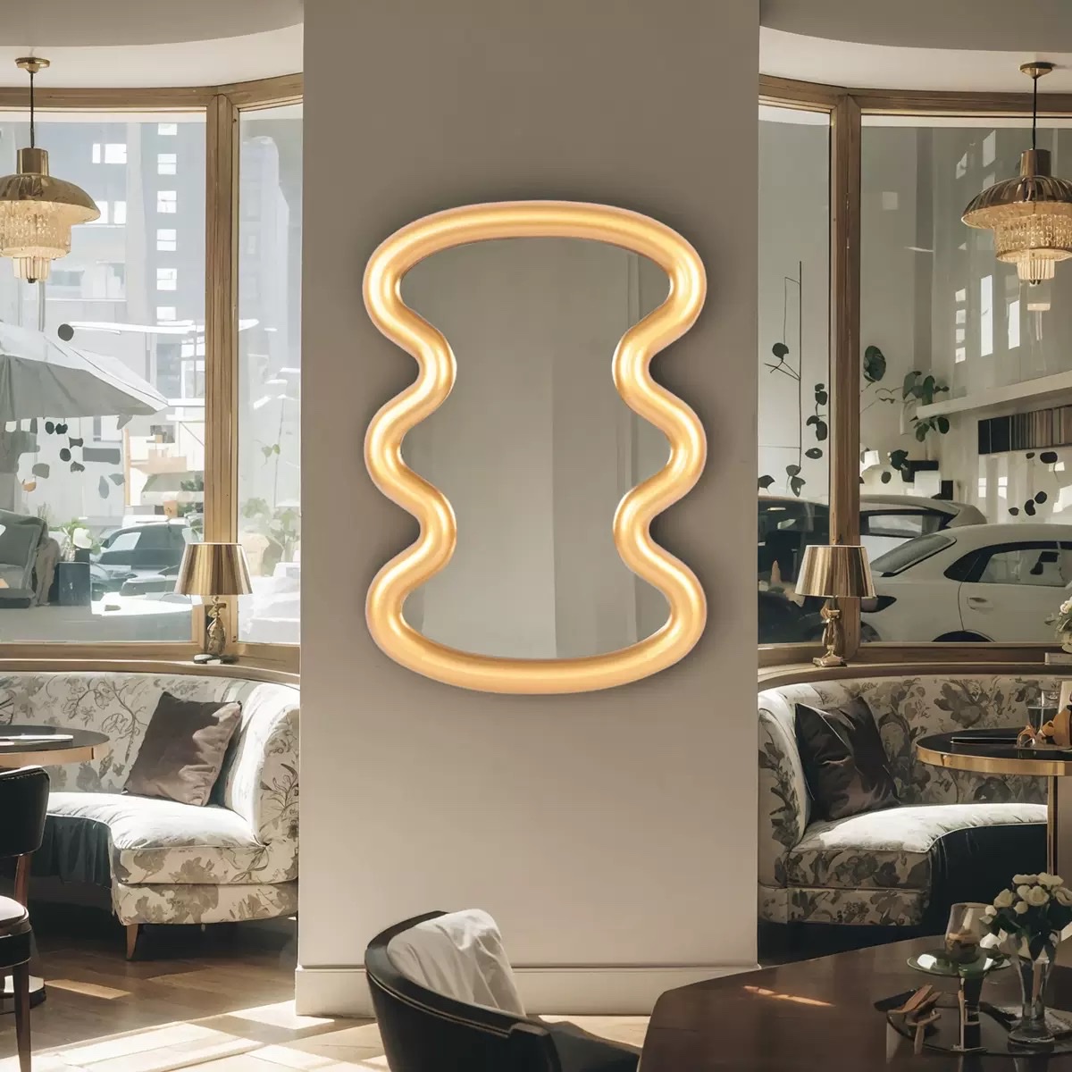 窗户镜子 南美 塑料镜子批发 装饰镜子 墙饰镜子 镜子详情图9