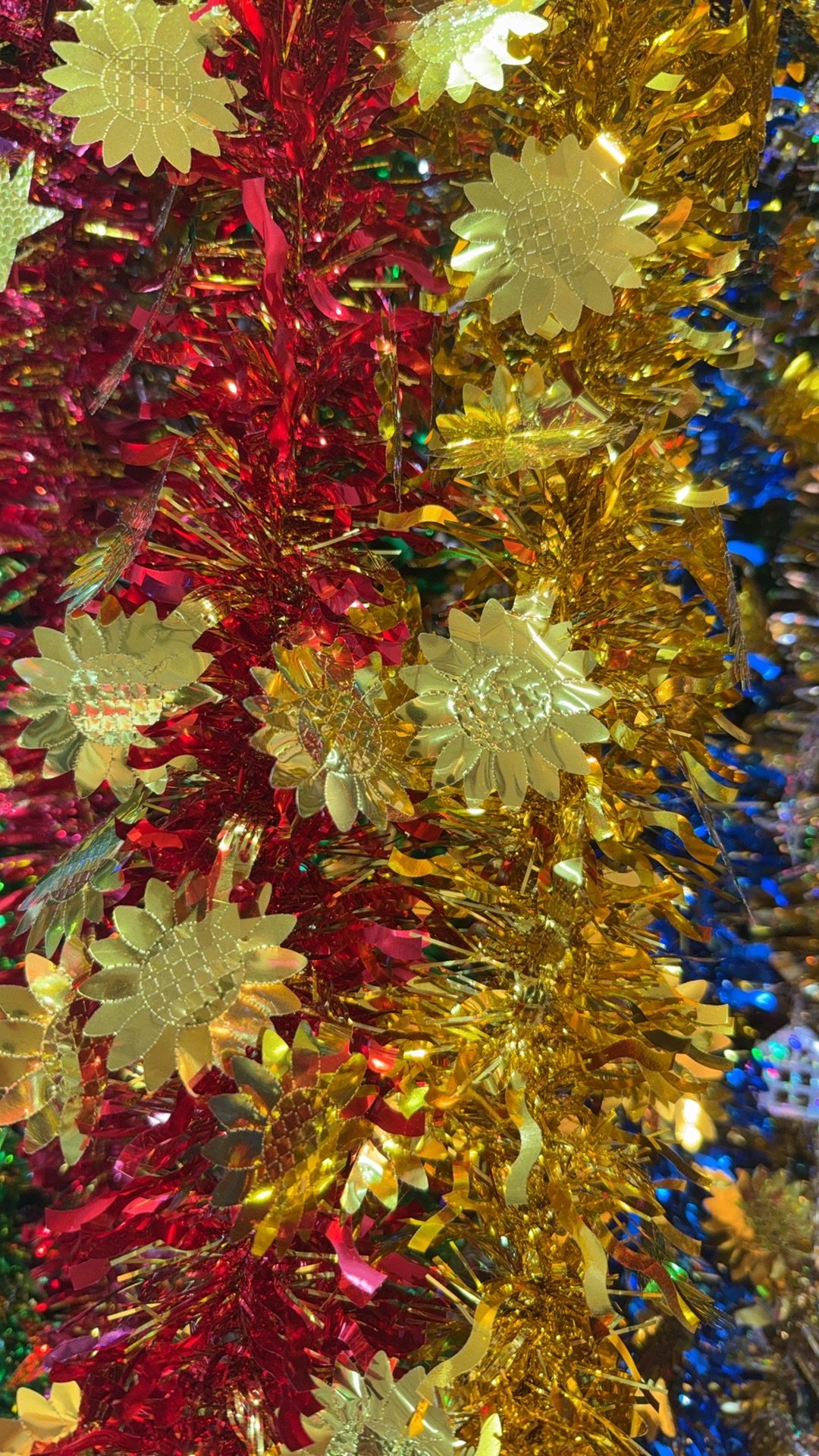 圣诞用品圣诞毛条圣诞树带灯节日装饰2025年圣诞节礼品白底实物图