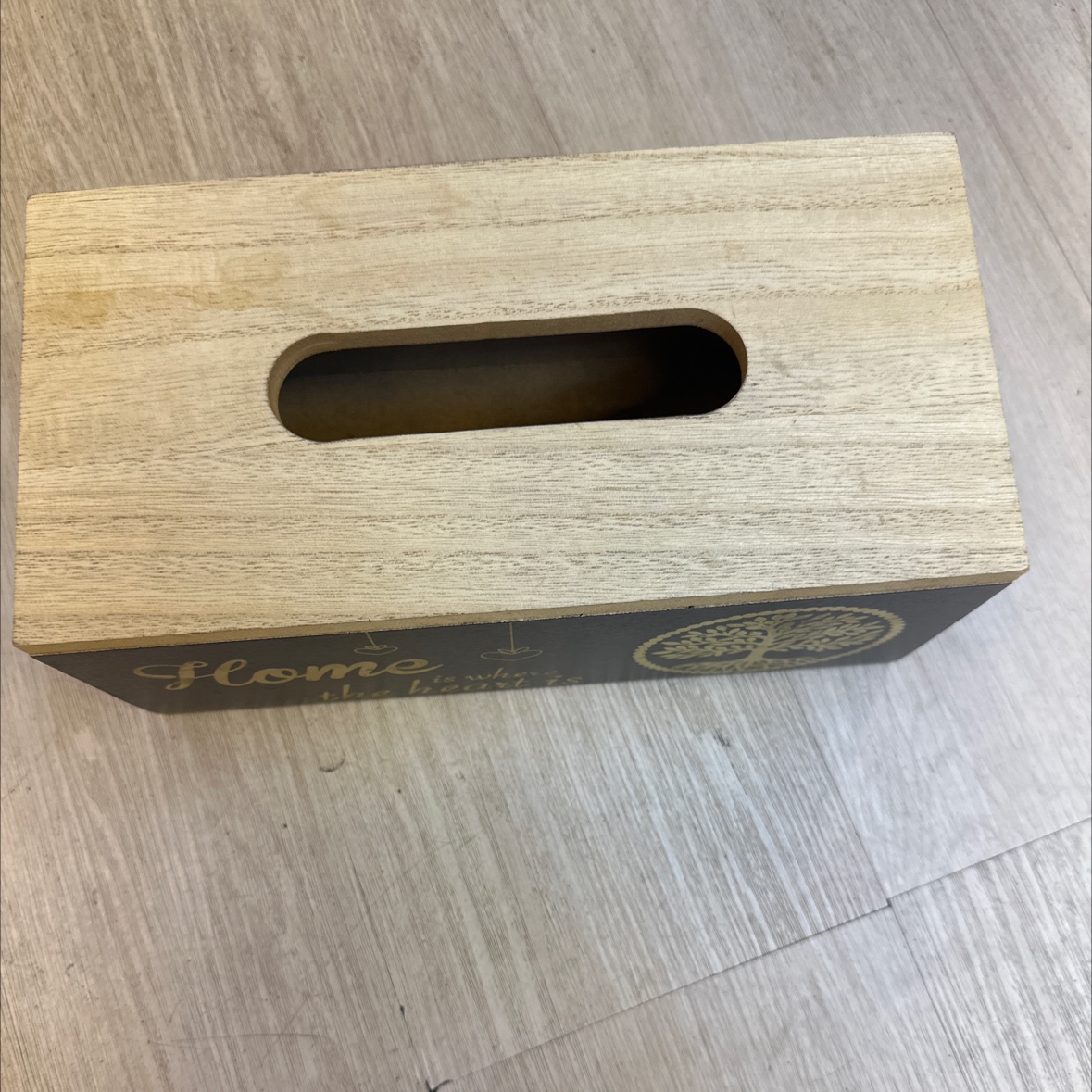 Home tissure box black color wood material popular product细节图