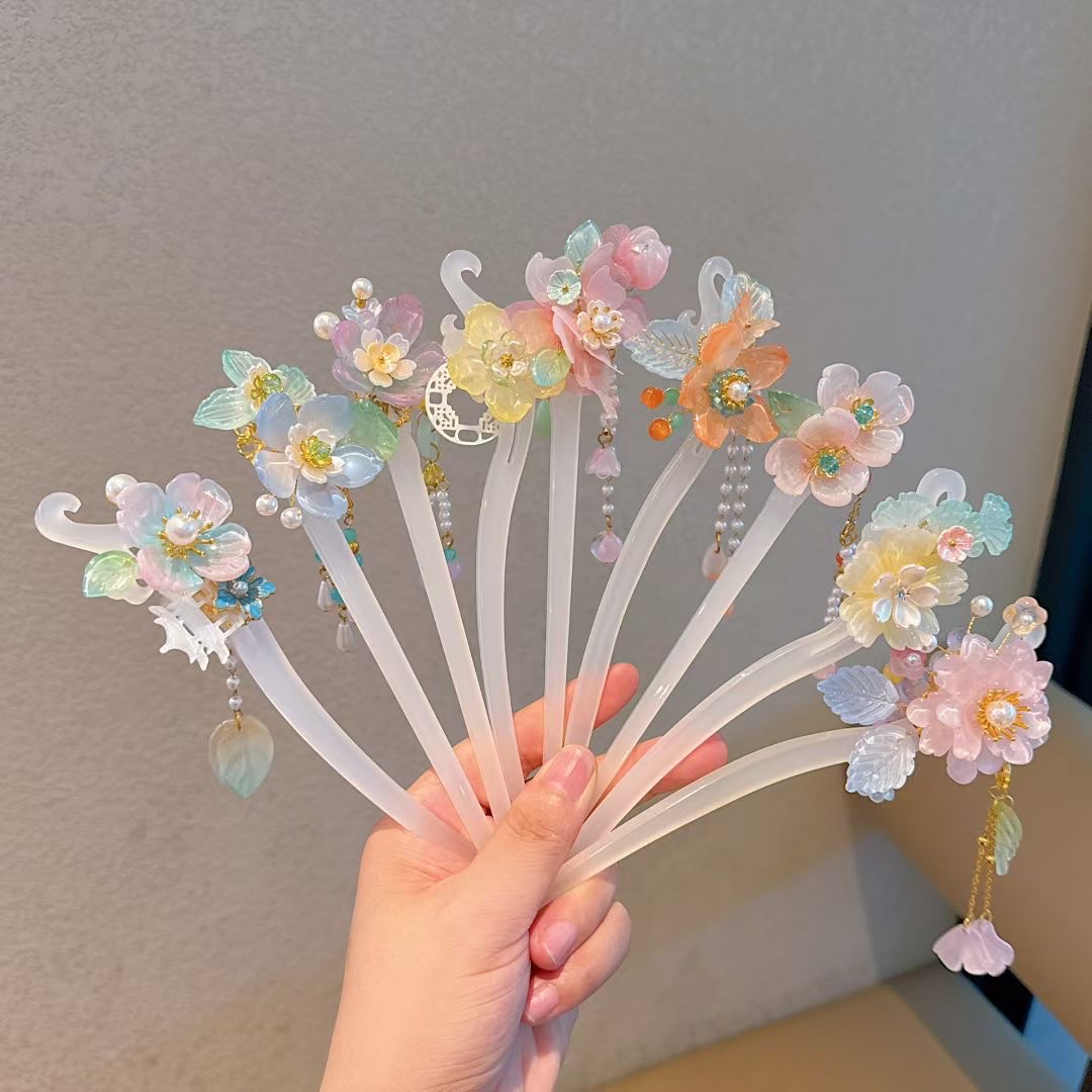 Children's ancient-style hair accessories, hairpins, clips, clips, children's summer cute hair accessories