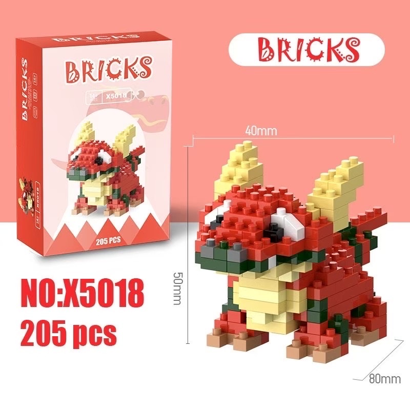 Reward students with Tyrannosaurus rex building block gifts, dolls, children's creative educational toys, small gifts, and class prizes Item Picture