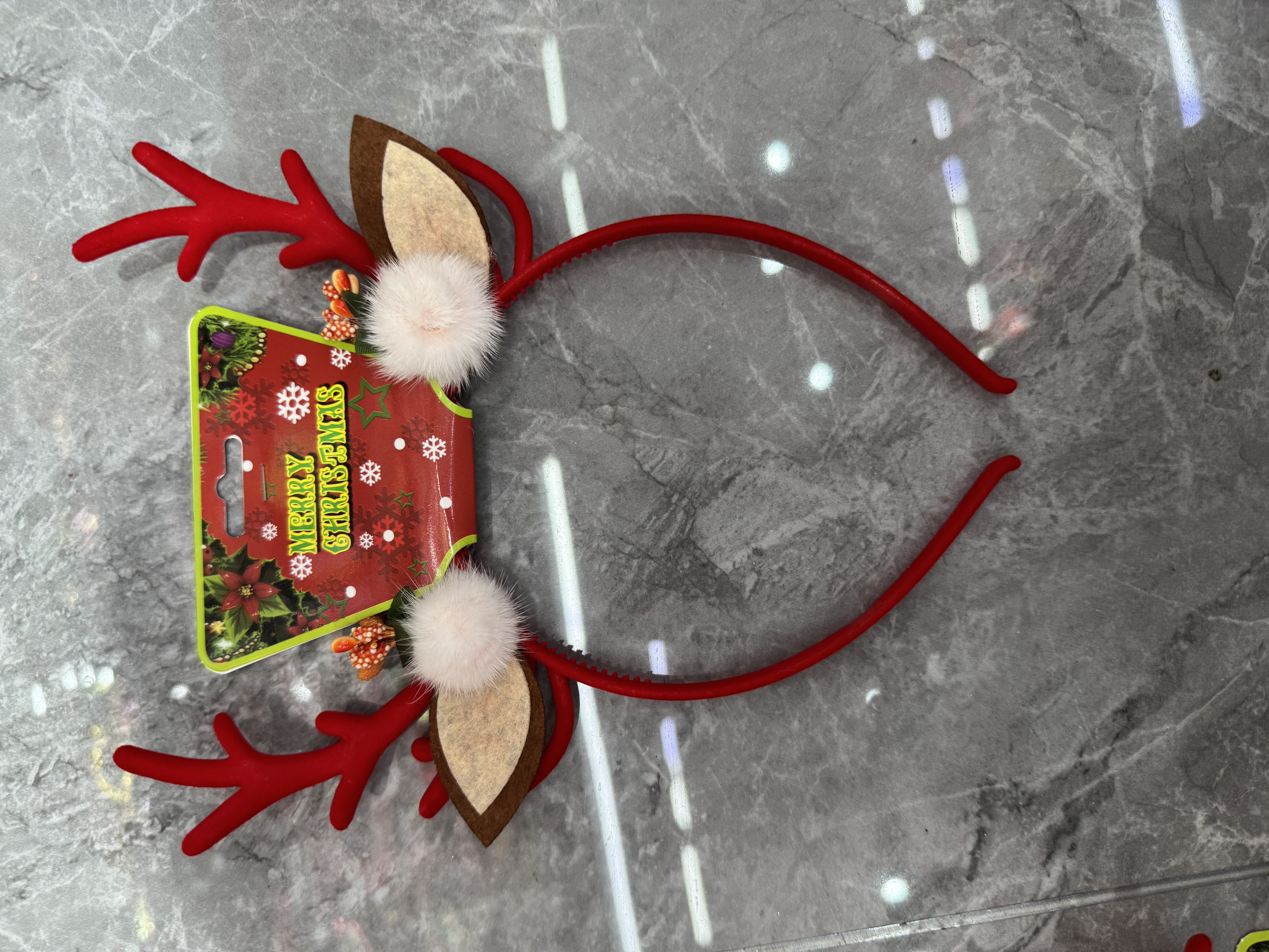 Decoraciones navideñas hebillas de pelo cuernos de venado hebillas de cabeza de hombre de nieve hoops decoraciones de fiesta de navidad tocados para adultos details Picture