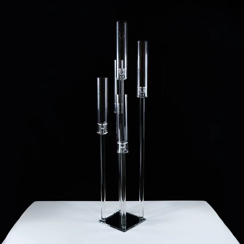 水晶摆件水晶烛台装饰品家居摆设婚庆摆件