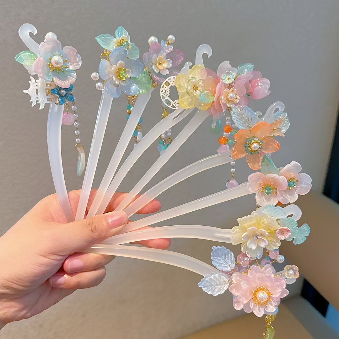 Children's ancient-style hair accessories, hairpins, clips, clips, children's summer cute hair accessories detail image 5