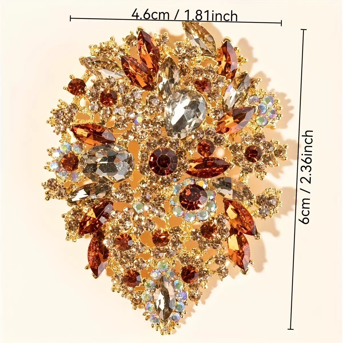 Retro large-sized brooches, brooches and other accessories details Picture
