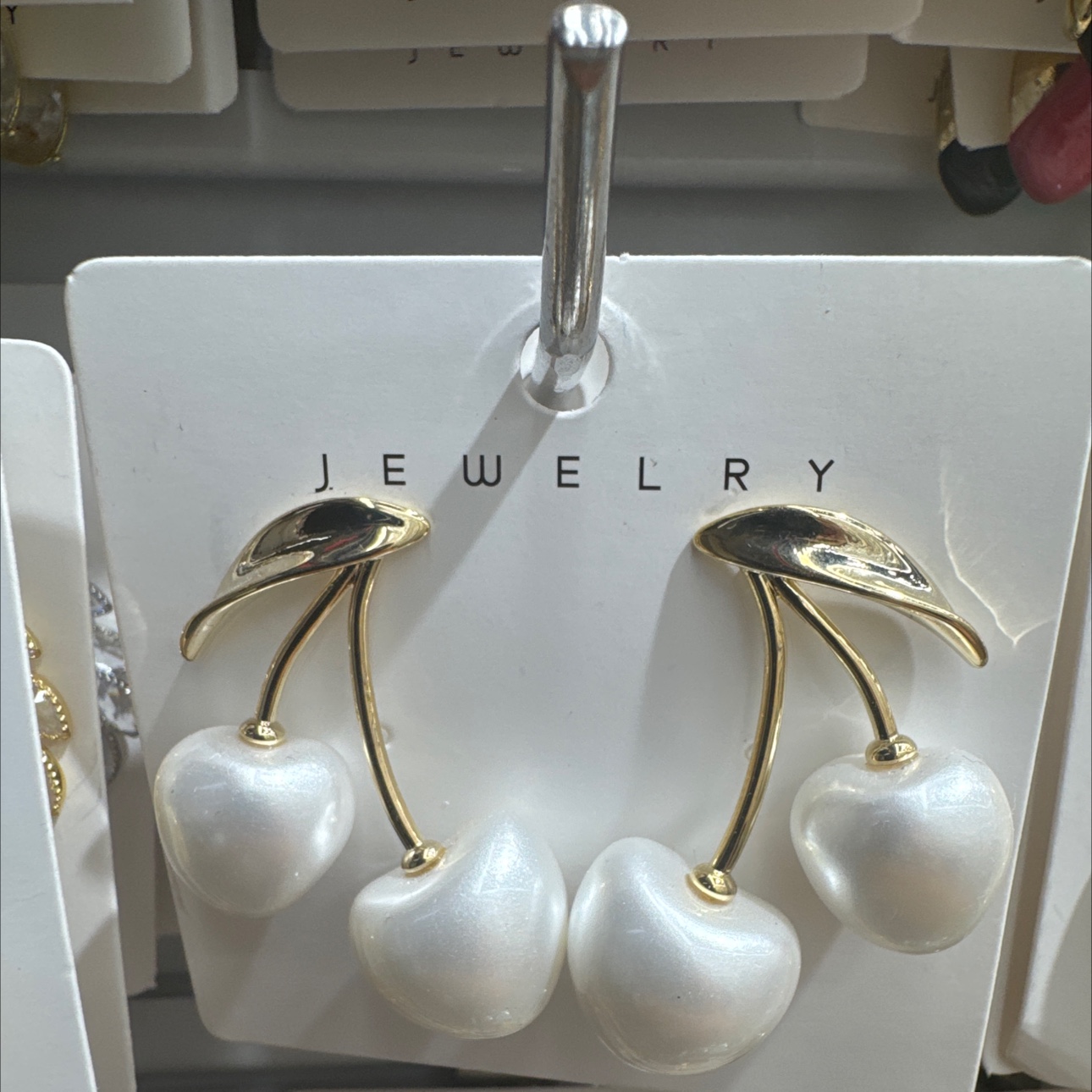 饰品耳饰珍珠耳环烧焊锆石耳环时尚气质简约百搭女款配饰品饰品