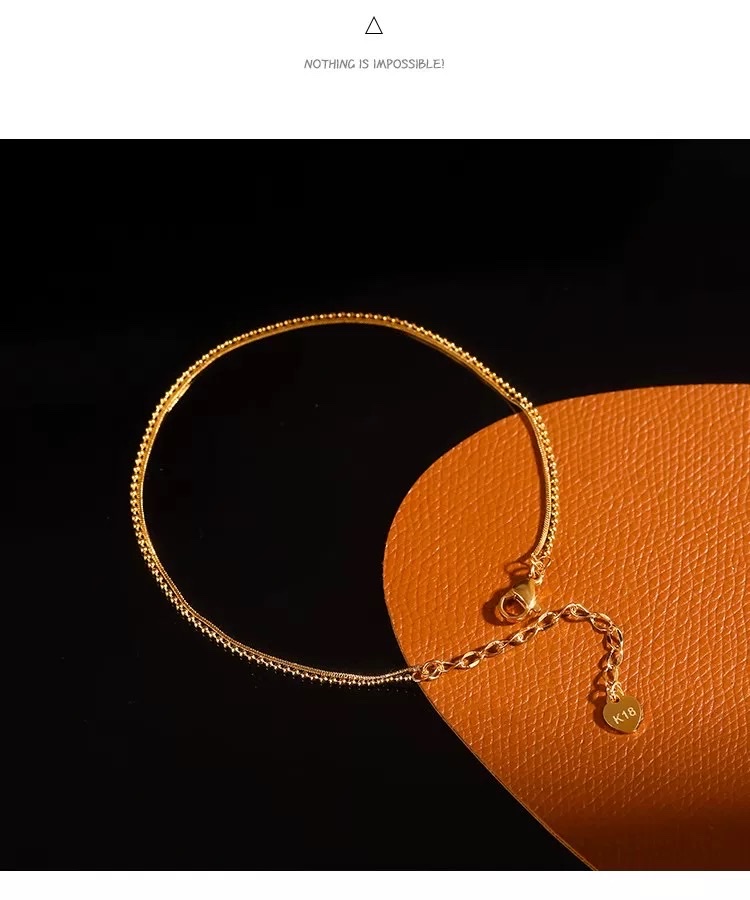 双层蛇骨脚链女2024新款潮性感脚踝链ins高级感足链夏饰品手链简约产品图