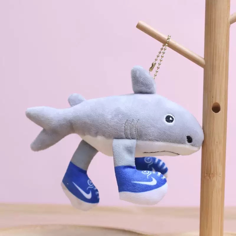 网红鲨鱼山海经小挂件可爱毛绒玩具公仔包包挂饰钥匙扣玩偶 产品图