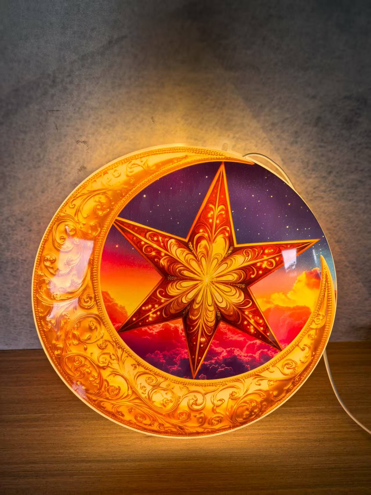 穆斯林灯柔性LED屏书法万圣节爆款彩灯礼品节日装饰创意灯饰