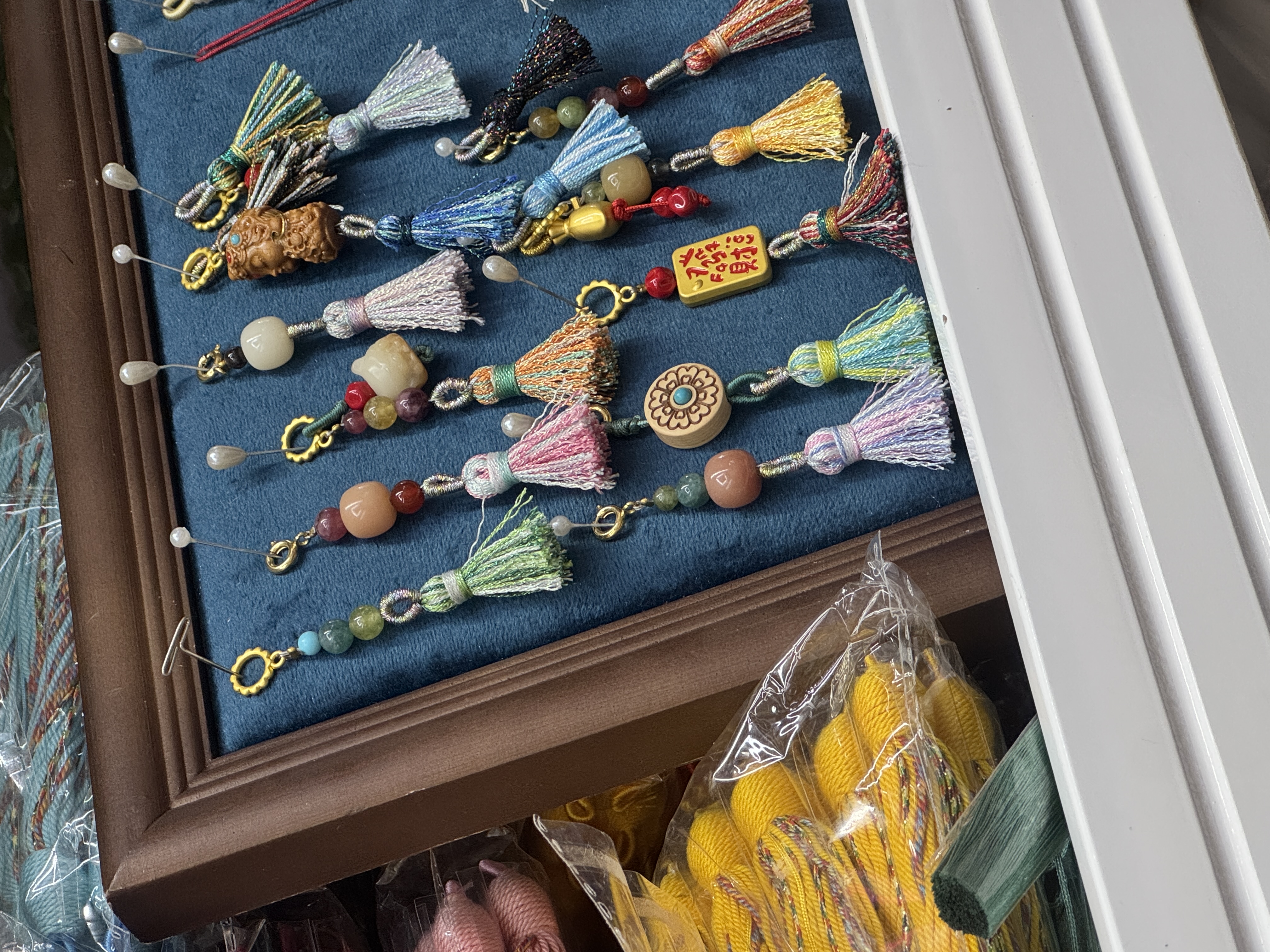 对穿天珠挂绳蜡线韩国丝弹力线手工饰品配件DIY材料多色任选