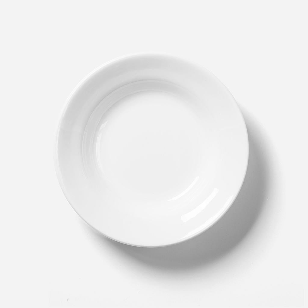 Simple white ceramic plates, household creative tableware, vegetable plates, meal plates, fruit plates, breakfast plates, microwave-safe ceramic
