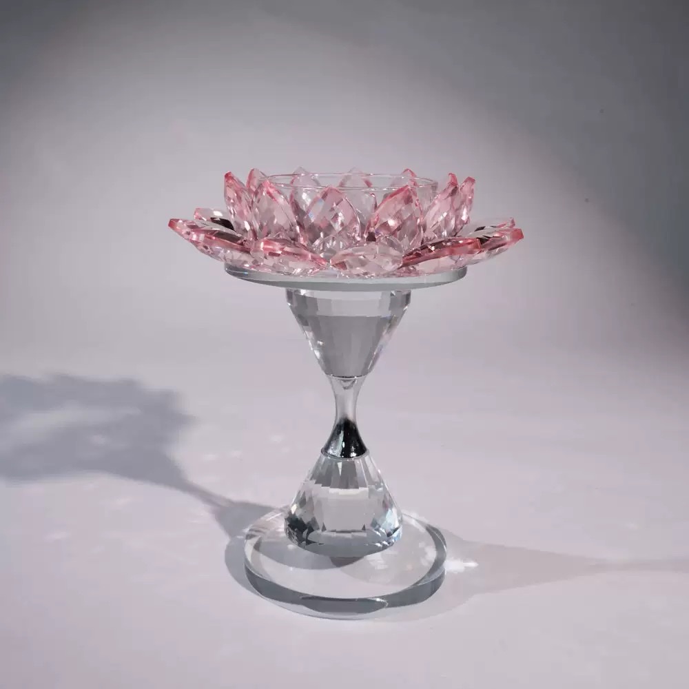 Crystal handicrafts, incense burners, candlesticks and ornaments, factory direct sales of European-style high-legged incense burners detail image 2