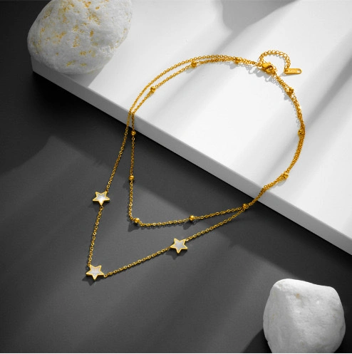 A niche design sense titanium steel bracelet with a heart butterfly element, a unique and individualistic double-layer jewelry, an Instagram influencer accessory detail image 5