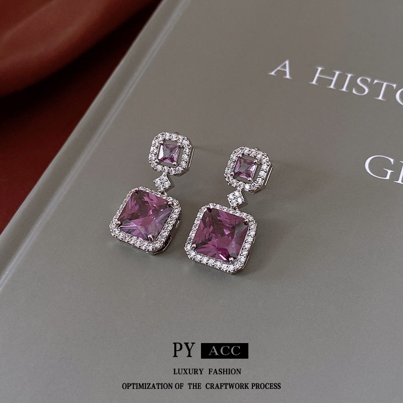 Micro-inlaid zircon ring, bracelet, necklace, earring set, European and American niche collarbone chain, light luxury and high-end accessory wholesale necklace Specification image