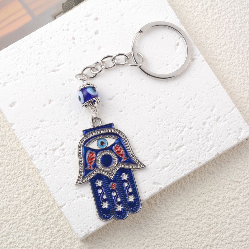 恶魔之眼蓝眼睛手掌钥匙扣
