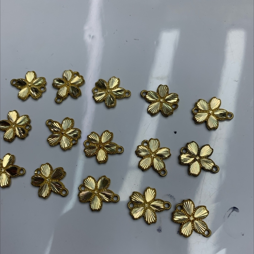 DIY铜配件太阳花系列手链项链配件车花小配件饰品配件配件捷克琉璃配件详情图2