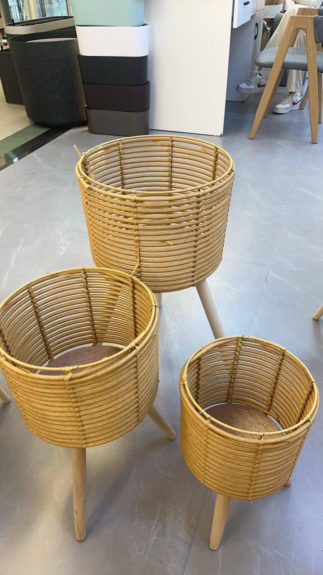 编织花篮儿童玩具柳编提篮欧洲工艺品手工编织篮子休闲家居装饰编织花架园艺柳编全手工详情图3