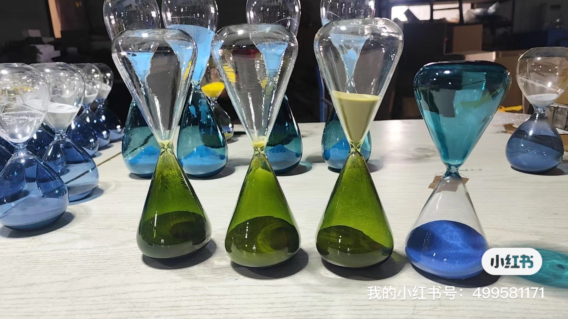 喷色款三角沙漏 80*200mm