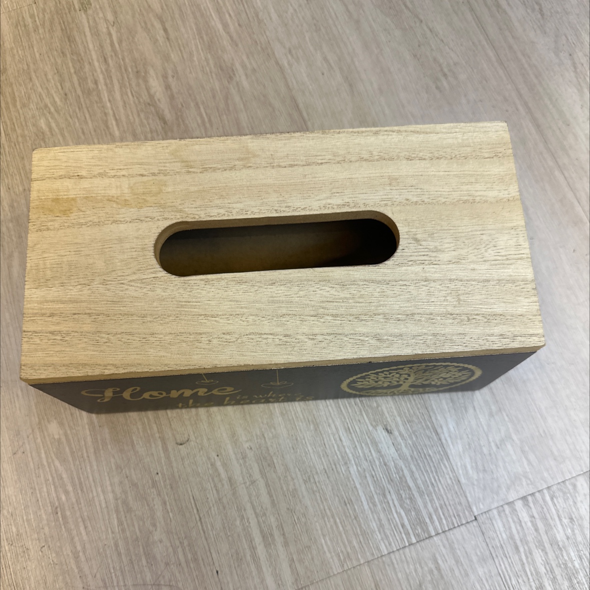 Home tissure box black color wood material popular product详情图3