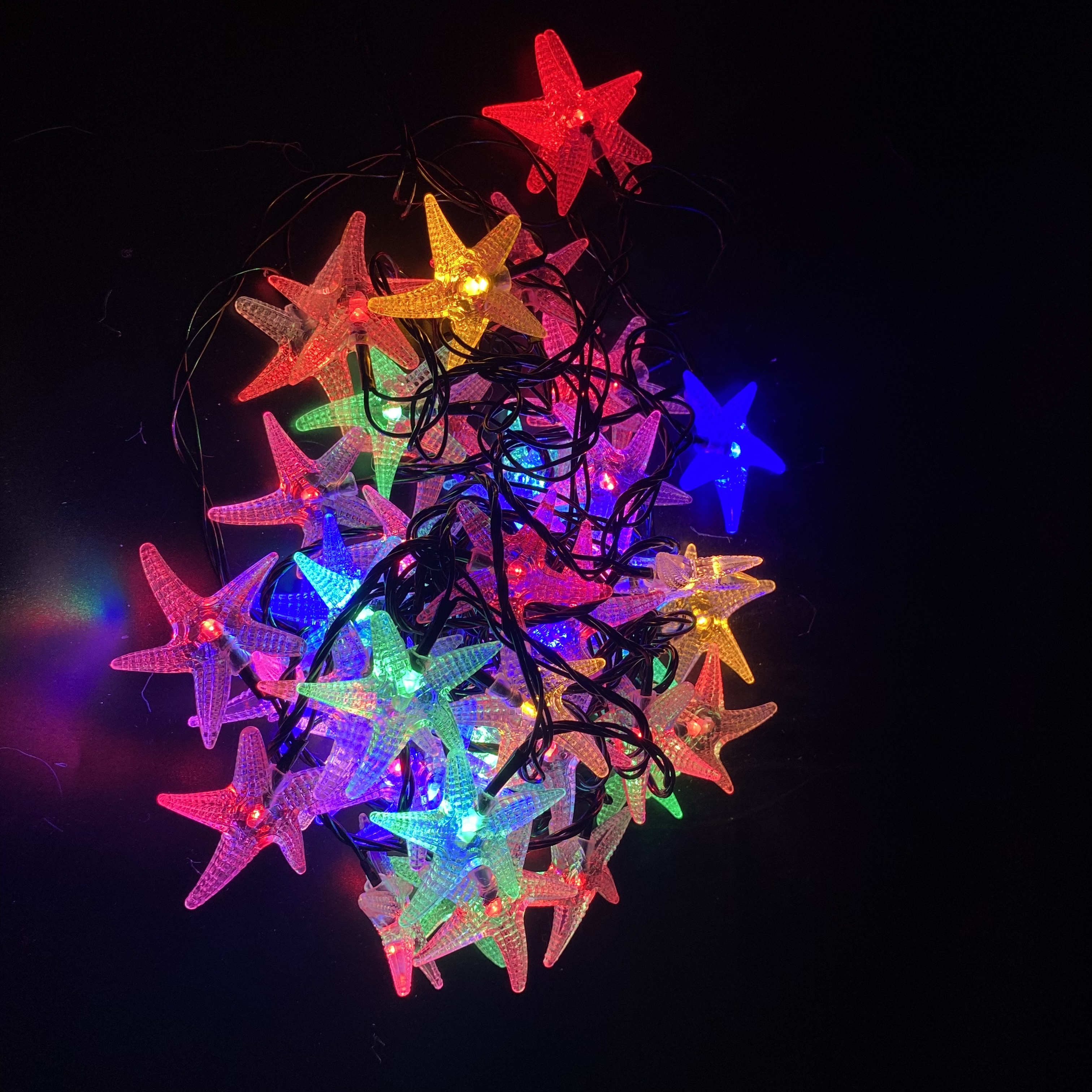 led灯串彩灯酒瓶塞灯穆斯林灯圣诞树带灯多彩装饰节日氛围灯串