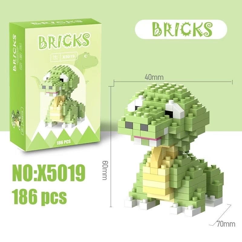 Reward students with Tyrannosaurus rex building block gifts, dolls, children's creative educational toys, small gifts, and class prizes Specification drawing