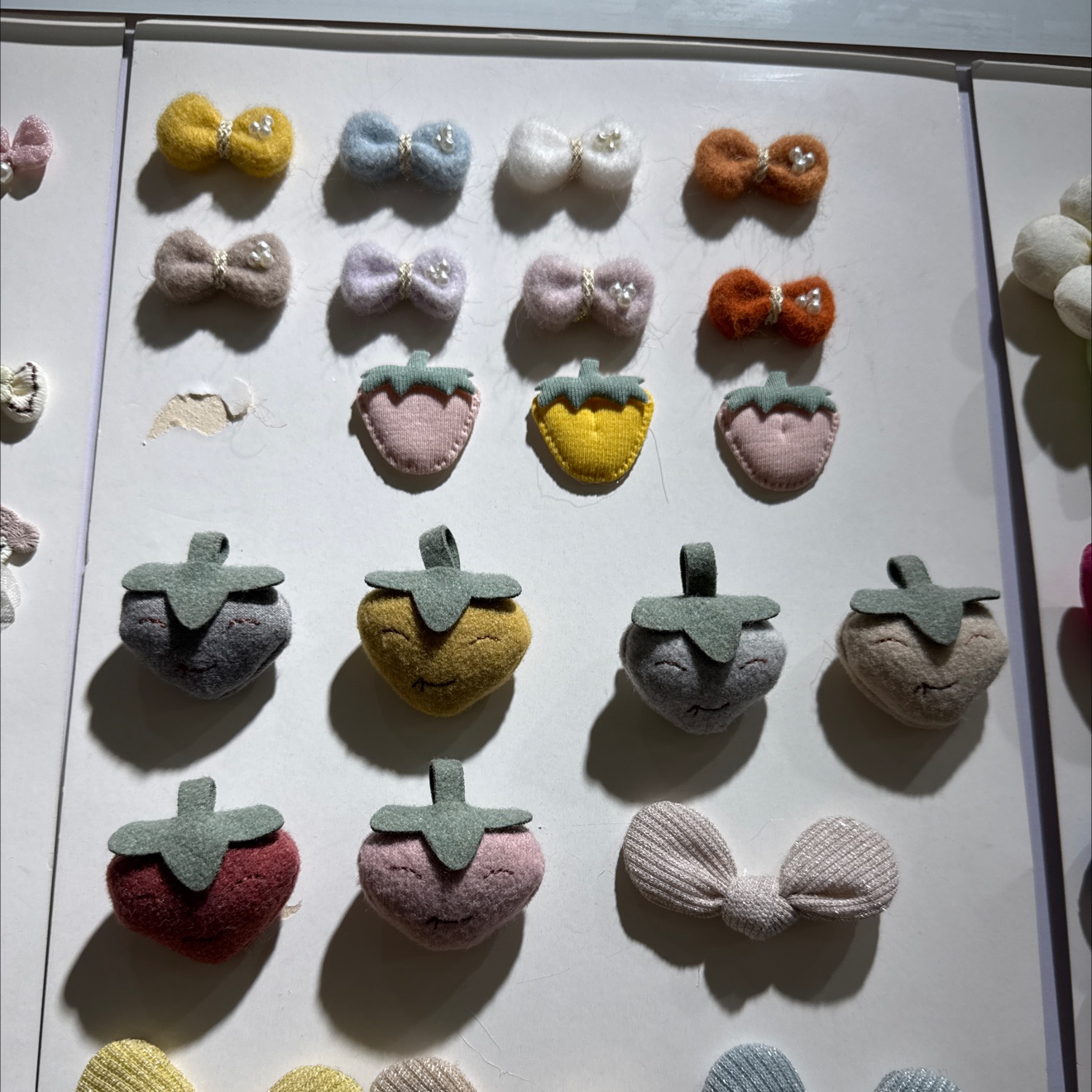 手工diy塞棉小配件 蝴蝶结小草莓服装辅料厂家直销现货秒发