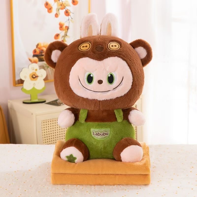New cartoon Teddy air-conditioned blanket, cute cuddle duck, teddy doll, plush toy, children's toy pillow detail image 5
