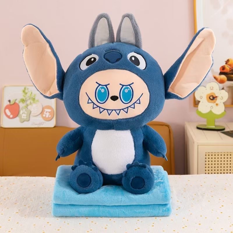 New cartoon Teddy air-conditioned blanket, cute cuddle duck, teddy doll, plush toy, children's toy pillow Application Scenario