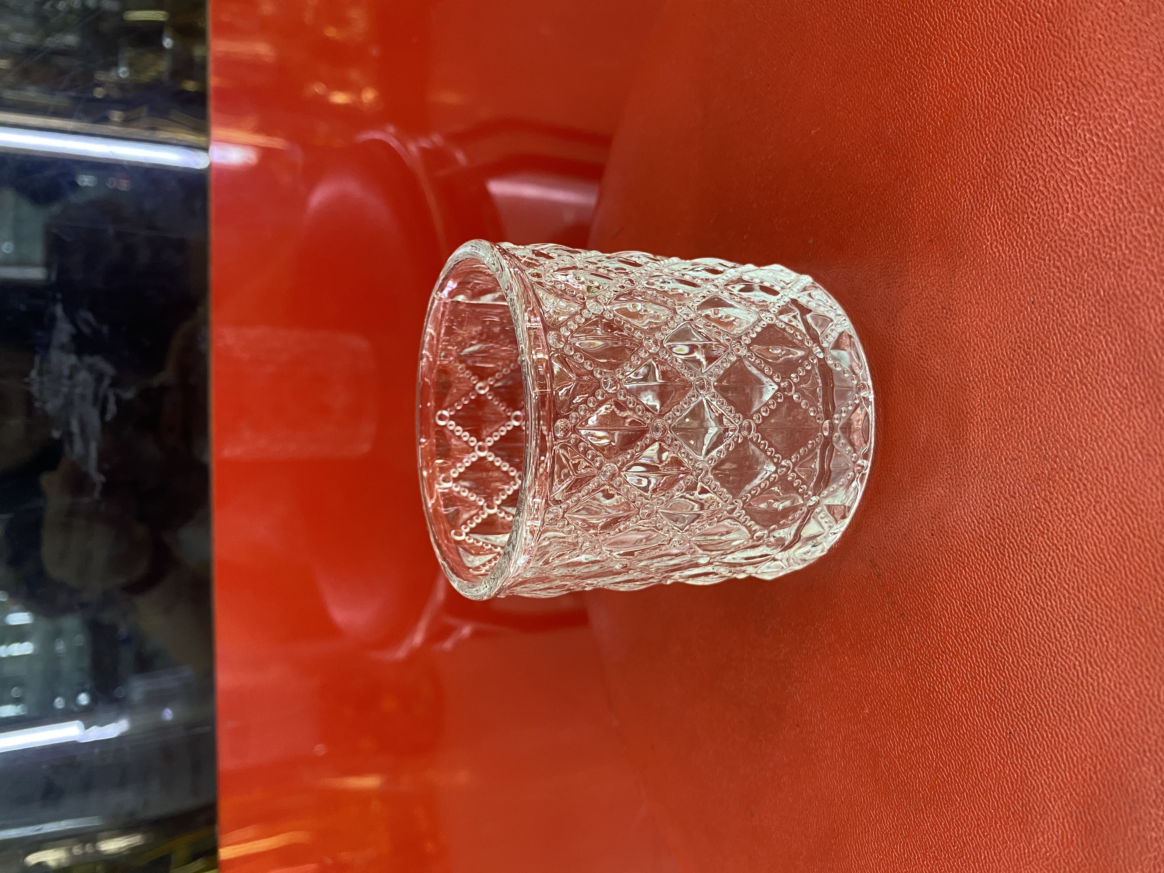 玻璃珠透明大孔水晶玻璃瓶带插仿真花摆件装饰品家居摆设