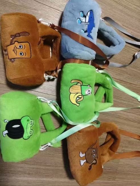 Factory wholesale plush backpacks, cute cartoon and anime children's kindergarten school bags, baby burden reduction toys, backpacks, Shan Hai Jing series Specification image