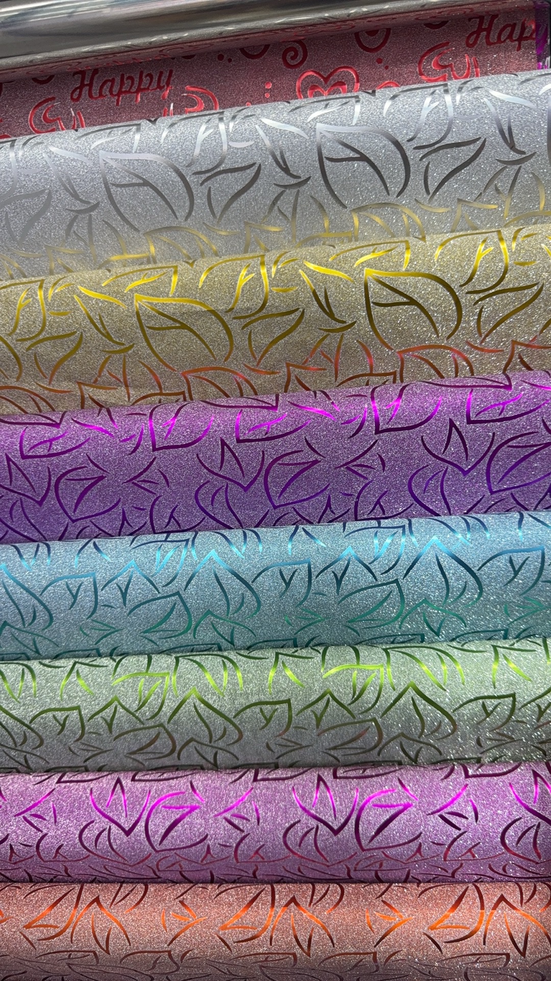 金葱膜50*70cm礼品包装膜圣诞节节日镭射帽子装饰包装纸礼品包装材料