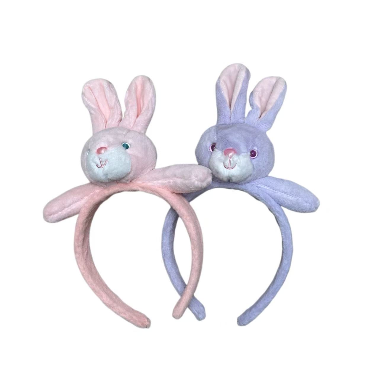 可爱毛绒兔子发箍 少女心卡通头箍 甜美卖萌头饰