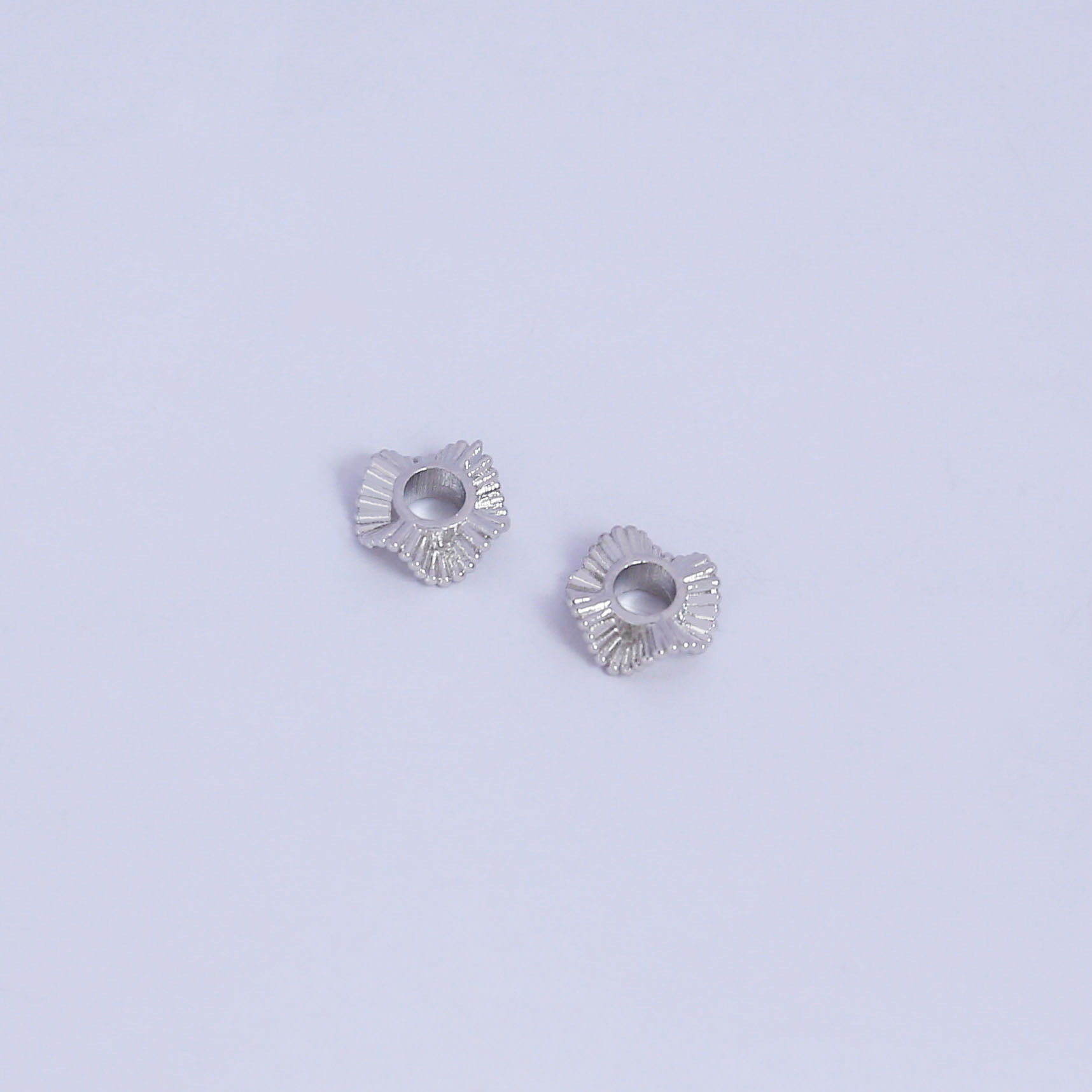 18K gold-plated color-retaining spacers, thick silver plated with real gold, 14k, white gold, wavy lace, Baroque-style bracelet beads, diy bracelet, necklace bead accessories factory direct sales, in stock and wholesale Item Picture