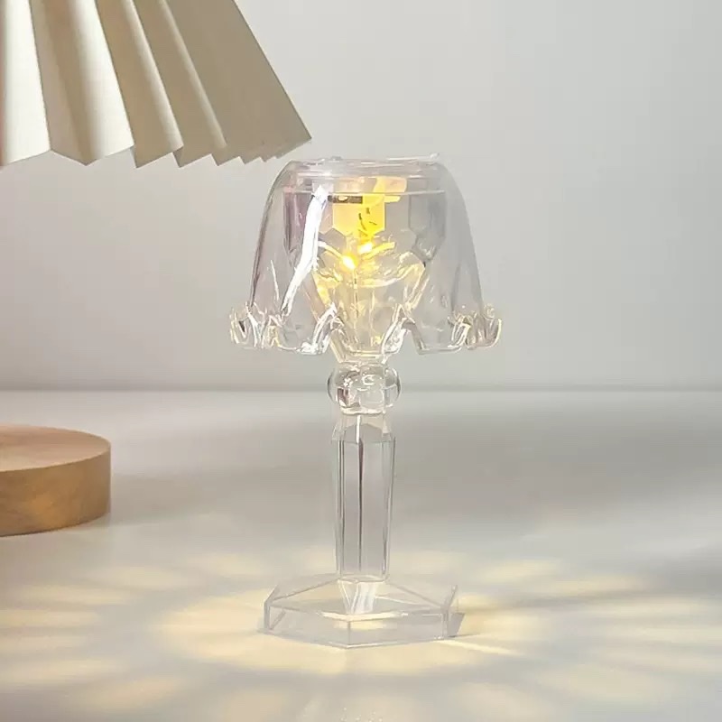 Ins-style crystal night light, creative bedroom bedside lamp, decorative atmosphere light, small birthday gift for best friend Application Scenario